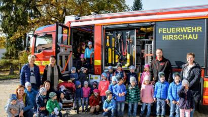 Bild: fdl
"Und ich werd' auch mal Feuerwehrmann" - Sebastian Josinsky, den Kommandant der Hirschauer Feuerwehr, würde es freuen.