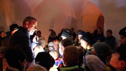 Bild: Monika Demmer/exb
Halloween das Original: In der Krypta der Basilika endete der Abend.