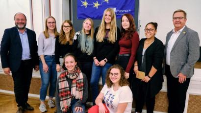 Bild: Hendrik Rosenboem/exb
Treffen in Amberg am Erasmus-Day.