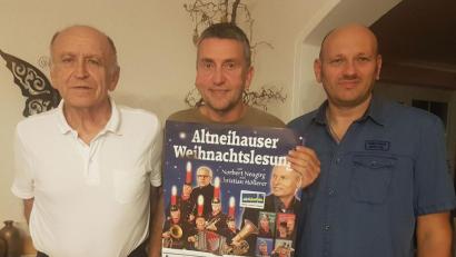 Bild: exb
Rosamunde-Präsident Heinz Kilian, Dritter Bürgermeister Franz Schöner und Rosamunde-Vorsitzender Marcus Kilian (von links).