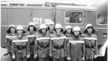 Bild: tu
Vor 25 Jahren gründete die Feuerwehr Pleystein die Damen-Löschgruppe.