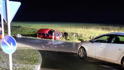Bild: jma
Die beiden Unfallfahrzeuge an der Kreuzung in Kirchenthumbach