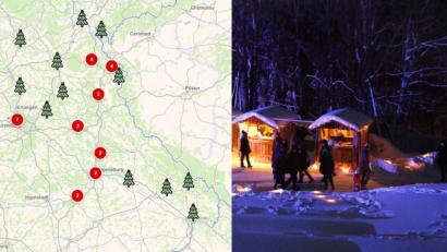 Bild: OM
Weihnachtsmärkte in der Region. Grafik: Oberpfalz-Medien.