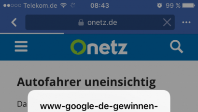 Bild: tow
Unseriöse Werbebannner wie dieses nerven viele Facebook-Nutzer. Onetz.de kann aber nichts dafür.