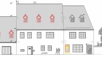 Bild: Architekt und Stadtplaner Josef Weber/exb
Im Anwesen Brauhausstraße 2 sollen attraktive Wohnungen entstehen. Erste Pläne sind bereits im Stadtrat präsentiert worden.