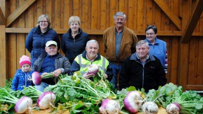 Bild: nib
Stattliche Exemplare konnten die Teilnehmer des Gartenfrucht-Wettbewerbs auf die Waage legen.