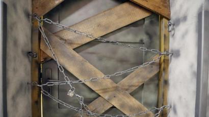 Bild: Gerhard Götz
Wer bekommt diese Tür im Weidener Fluchthaus auf?