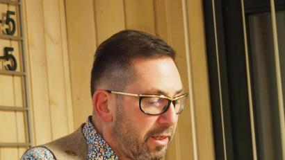 Bild: Bühner
Axel Thomas Schmidt aus Pirk beim Vortrag.
