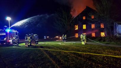 Bild: Roland Wellenhöfer
Die Plärnmühle bei Erbendorf ist am Montagmorgen niedergebrannt.