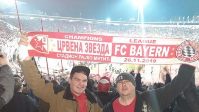 Bild: exb
Oberpfälzer Bayern-Fans in Belgrad.
