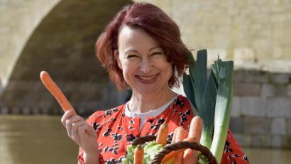 Bild: exb/Dietmar Grün 
Ursula Gaisa setzt auf regionale und saisonale Produkte für ihre vegetarische Küche.
