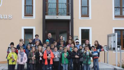 Bild: exb
Die Grundschüler waren im Rathaus zu Gast.