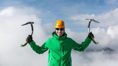 Bild: Philipp Jander
Auf dem Gipfel des Pequeno Alpamayo auf 5370 Metern Höhe.