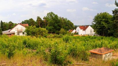 Bild: Hösamer
Auf diesem Gruzndstück am Ende der Fliederstraße ist ein großer Wohnblock geplant. Das Vorhaben war Auslöser für den Protest von Nachbarn.