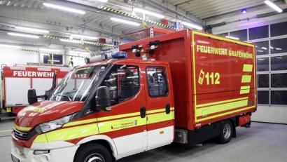 Bild: jma
Der neue GW-L1 der Feuerwehr Grafenwöhr ist da.