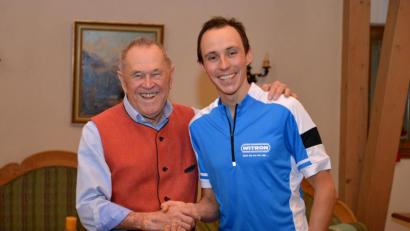 Bild: Christian Skiefe
Eric Frenzel (rechts) und Walter Winkler waren bei der Bekanntgabe der Partnerschaft bestens gelaunt.