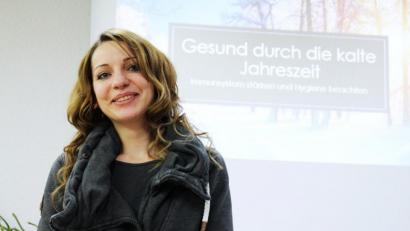 Bild: njn
Heilpraktikerin Marina Käser referierte bei der BRK-Bereitschaft.