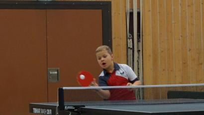 Bild: ttv
Leon Schmirler gewann sein erstes Einzelspiel für den Kolping-Tischtennisverein.