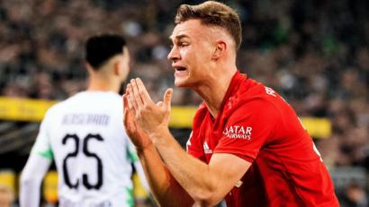 Bild: Federico Gambarini/dpa
Frust pur bei Joshua Kimmich. In Gladbach verschenkte der FC Bayern schon wieder drei Punkte.