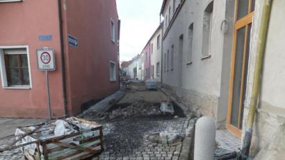 Bild: ibj
Im Zuge der Baumaßnahme „Buchhaus“ wird auch die Pandurengasse saniert.