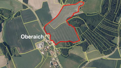 Bild: Gemeinde Guteneck/exb
Hier soll der "Solarpark Oberaich" in der Gemeinde Guteneck errichtet werden.