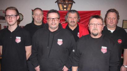 Bild: kro
Das neu gewählte Vorstandsteam des 1.FCN-Fanclubs Stiftland: (on links) Lukas Richtmann, Bernd Zeus, Werner Richtmann, Franz Thoma, Harry Kutzer und Markus Haberkorn.