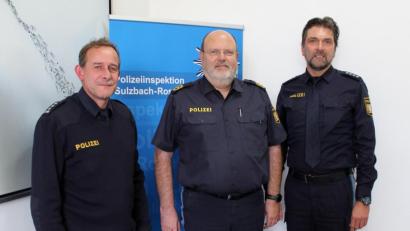 Bild: Polize
PI-Leiter Michael Kernebeck, Polizeipräsident Norbert Zink und der stellvertretende PI-Leiter Peter Krämer.