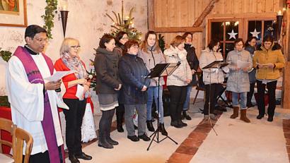 Bild: ü
Adventsandacht in der Blechmühle.