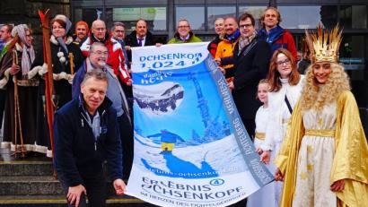 Bild: gis
Hissen der Ochsenkopffahne