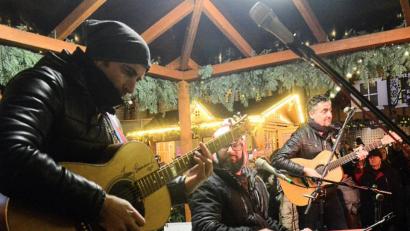 Bild: Kunz
Das Trio "Italiano" mit Rocky, Gianni und Ricardo spielt Welthits.