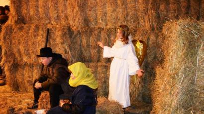 Bild: oe
Das Krippenspiel der Viehberger Kinder bekam viel Lob.