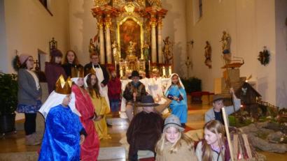 Bild: bk
Die Katholische Kinderchristfeier in der Pfarrkirche.
