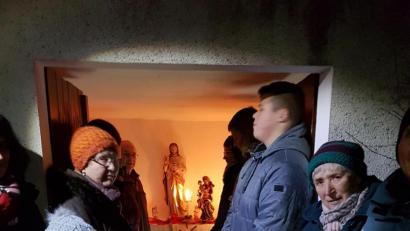 Bild: hzi
Im Innern der Herz-Jesu-Kapelle steht die Marienstatute, die auch beim Frauentragen im Mittelpunkt steht.