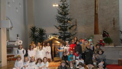 Bild: exb
Die Kinder des Krippenspiels.
