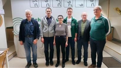 Bild: bsc
Die neuen Vereinsmeister der Frauenreuther Sportschützen: (von links) Peter Bumke, Daniel Kaßeckert, Edeltraud Kaßeckert, Adrian Käß, Reinhard Schwarz und Peter Kaßeckert.
