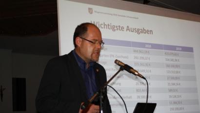 Bild: bjp
Einer "Unternehmensbilanz" ähnele die Haushaltsplanung einer Gemeinde, sagt Bürgermeister Thorsten Hallmann.