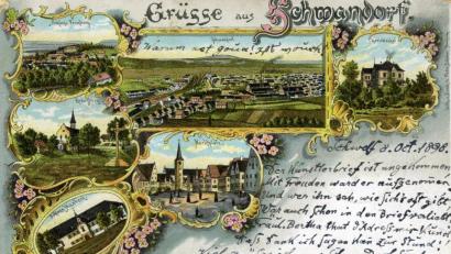 Bild: exb/Stadtarchiv
Diese Ansichtskarte ist die älteste aus der Sammlung Metschke. Sie datiert vom 8. Oktober 1898.