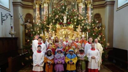 Bild: exb
Die Sternsinger in der Pfarrei Beidl