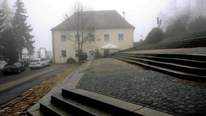 Bild: Stephan Huber
Die Bergwirtschaft im Nebel. Fast genauso nebulös empfindet der Oberbürgermeister das Agieren der IG Unser Berg.