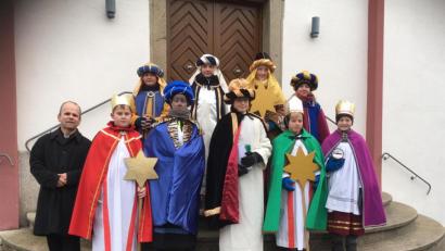 Bild: exb
Die Sternsinger in Mähring.