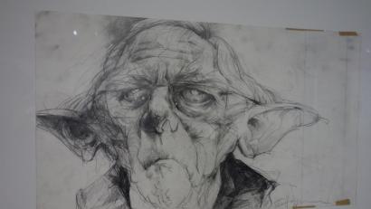 Bild: Susanne Wolke
Die Portraits des Karikaturisten Frank Hoppmann sind nicht schön, weil „allzumenschlich“.