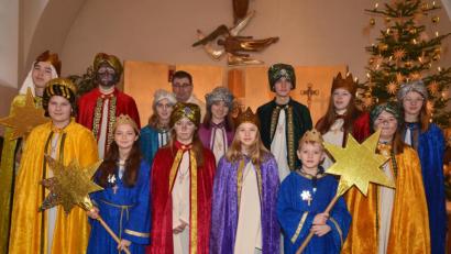 Bild: bey
Die Sternsinger aus Burkhardsrieth.