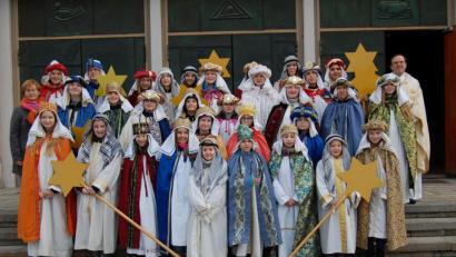 Bild: az
34 Sternsinger waren zwei Tage unterwegs, um Geld zu sammeln.
