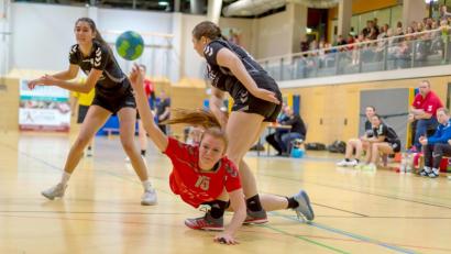 Bild: Guenter Uschold 
Eine überragende Leistung zeigte Magdalena Streit in den beiden Spielen am Wochenende, wobei sie insgesamt 23 Tore erzielte.
