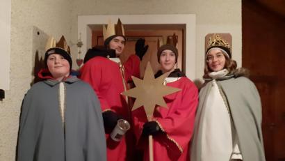 Bild: gis
Auch in Fichtelberg waren die Sternsinger gerne unterwegs.