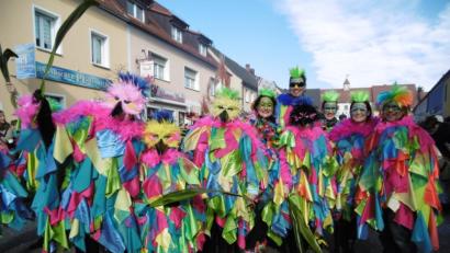 Bild: mma
Der Schalkenthanerweg trat 2017 als Paradiesvögel auf.