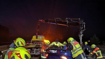 Bild: Alexander Auer
Auf der A93 überschlug sich ein Auto.