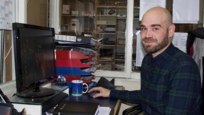 Bild: exb/Michael Scheiner
Thomas Arnold kam aus Österreich zum Werkhof nach Schwandorf. Dort leitet er den Bereich Umzüge und Transportservice.