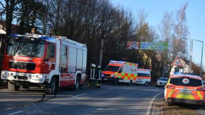 Bild: jr
Unfall auf der B299 kurz vor der Einfahrt in die Stadt Waldsassen.