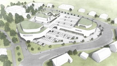 Grafik: Architekt Friedrich-W. Groefke
Den Entwurf zu den „Oberpfalz-Arkaden“ stellten Architekt und Projektentwickler bei der Bauausschusssitzung im Rathaus vor. Wie die Planer mitteilten, könnten nach Abschluss der Transformation dort etwa 60 bis 70 neue Arbeitsplätze entstehen.